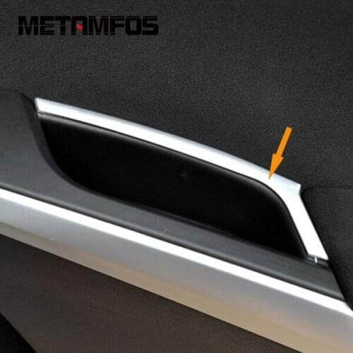 For Suzuki Sx4 S-Cross Crossover 2014-2018 2019 Matte Car Inside Door Armrest Molding Trim Decoration Sticker Car Accessories