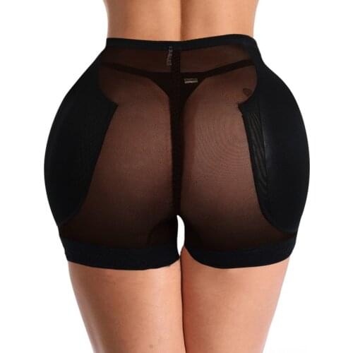 Women Shapers Plus Size 5XL Push Up Tummy Control Ladies Panties Lace High Waist Fake Ass Padded Female Shapwear
