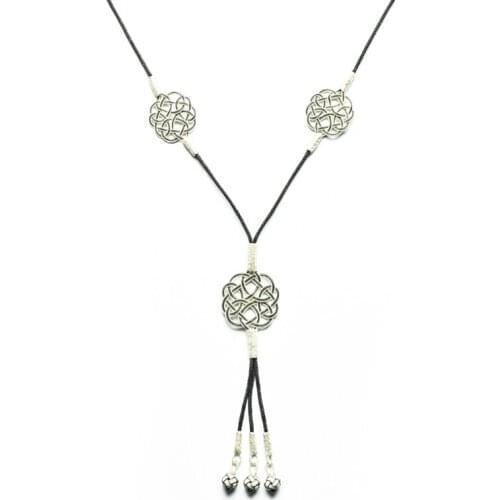 Love Knot Necklace Hand Woven Fine Silver Chain Nautical Authentic Wedding Jewelry Anniversary Gift For Each Kazaziye