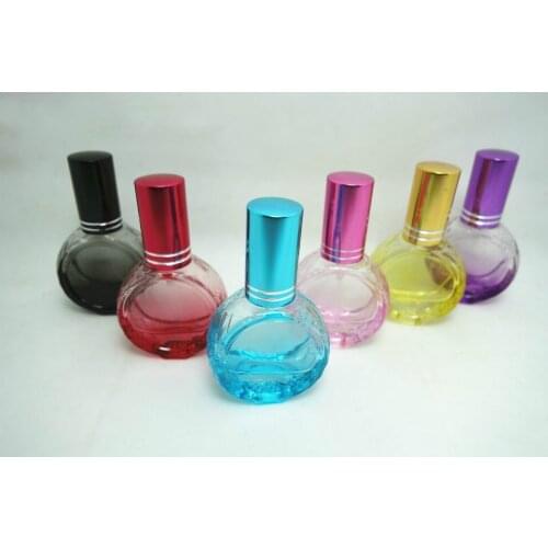 Wholesale P29-10ML Oblate Color Spray Glass Perfume Spray Bottle 100pcs/lot