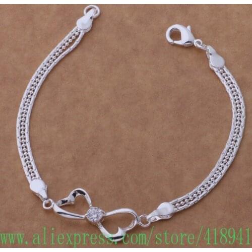 Silver Plated bracelet, Silver Plated fashion jewelry bowknot /edxamvea bezajwga AH204