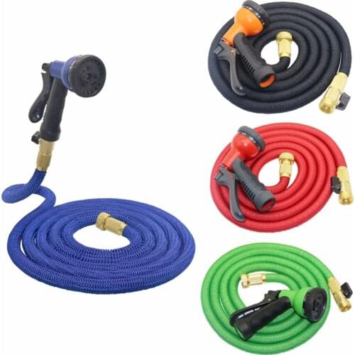 25FT-50FT Garden Hose Expandable Magic Flexible Hose For Car Water Gardening Watering with 8 Patterns Water Gun Magic Hose