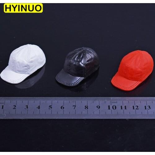 Three Colors 1/6 Scale Hat Unisex Cap Female Fashion Hat Women Rubber Cap Playing Toy for 12" Action Figure Body Accessory
