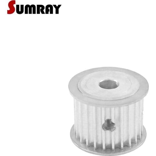 SUMRAY 3M 24T Timing Pulley 4/5/6/6.35/8/10/12/14mm Bore Stepper Moter Pulley 16mm Belt Width For HTD 3M Timing Belts