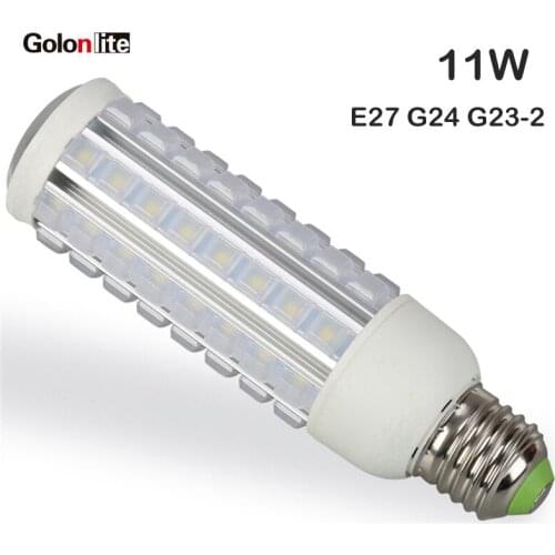 Golonlite LED PLC light 360 degree LED corn lamp E27 g24q-3 11W 9W replace PLC 18W led 4pin CFL replacement white 4000K 6000K CE