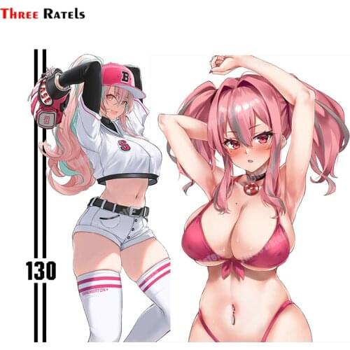 Three Ratels B507 Bremerton Azur Lane Sexy Girl For Car Stickers Colorful Removeable Laptop Luggage Decor Decals