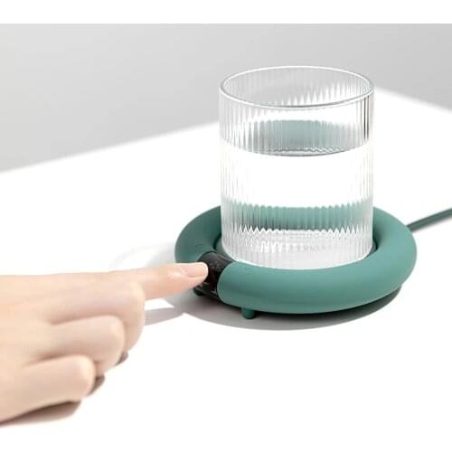 New 3Life Smart Heating Coasters Cup Mat Touch Control With LED Screen Temperature Display 3 Gears Heating Pad For Home Office