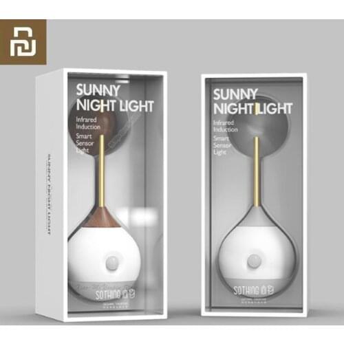 Youpin Sothing Sunny Smart Sensor Night Light Infrared Induction USB Charging Removable Night Lamp for Smart Home