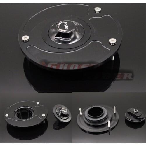 Motorcycle parts aluminum alloy gas fuel petrol tank cap cover silver fuel cap fits for HKAWASAKI