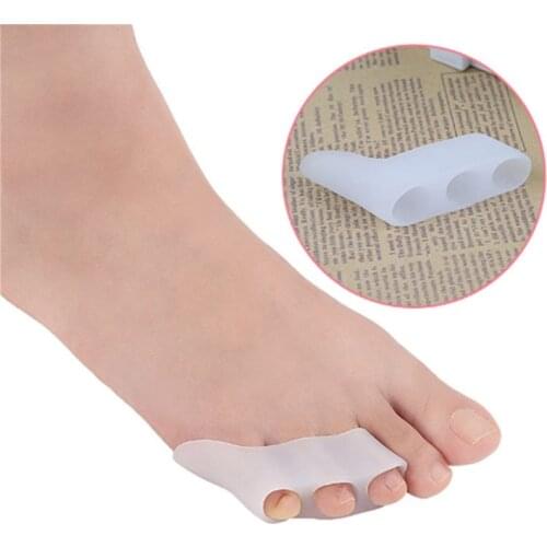 1 Double Corrector Toe Protector Silicone Toe Separating Gel Toe Separator Flexible Finger Spacer Preventing Blisters Nail Tool