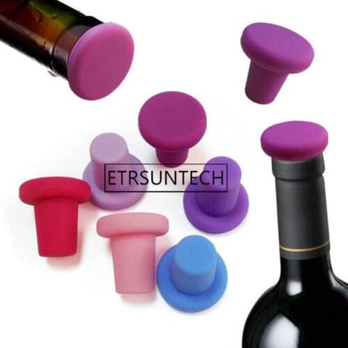 200pcs Bottle Stopper Bottle Caps Wine Stopper Family Bar Preservation Tools Silicone Creative Design Safe And Healthy