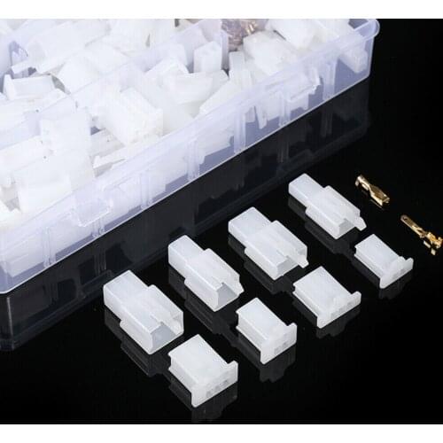 380Pcs/set Car Motorcycle Electrical 2.8mm 2 3 4 6 Pin Wire Terminal Connector Fixed Hook Male Female Terminals