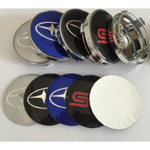 4pcs 56mm 60mm Car Wheel Center Cap Badge dust-proof covers emblem sticker car Styling accessories