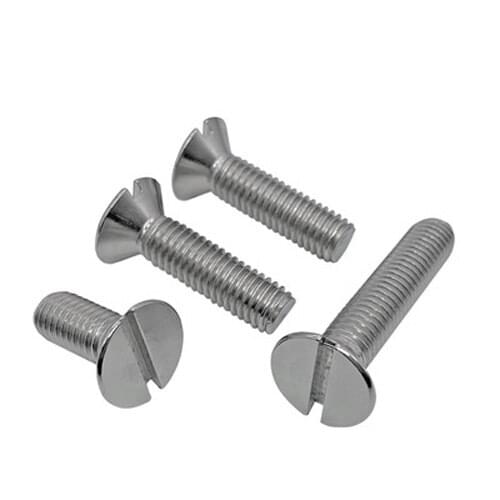 50pcs M1.6 Slotted countersunk head Mechanical screw 304 stainless steel flat head one line socket bolt screws 3mm-16mm Length