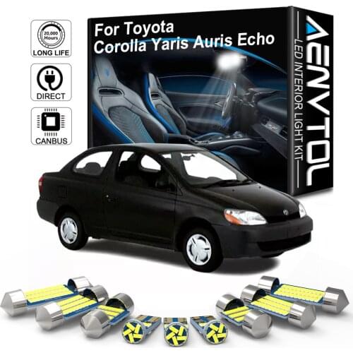 AENVTOL Canbus For Toyota Echo Auris Yaris Corolla 1988-2010 2013 2015 2016 2017 2019 2021 Auto LED Interior Lights Accessories