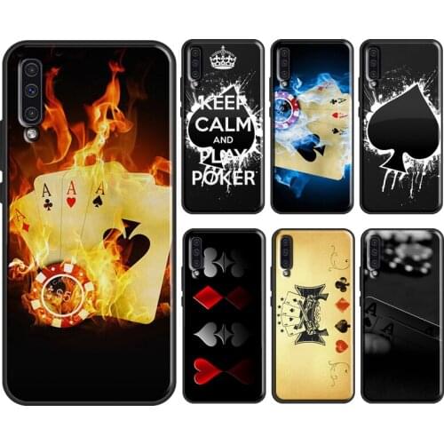 Spades Poker Play Cards Ace Art For Samsung Galaxy A51 A71 A31 A41 A10 A30 A50 A70 A52 M31 A20e A21S A12 M31S Phone Cover