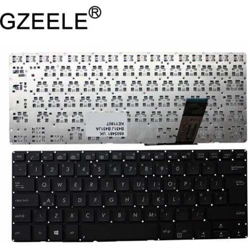 GZEELE UK Layout Black Windows 8 Keyboard For Asus Pro Advanced B451 B451JA black