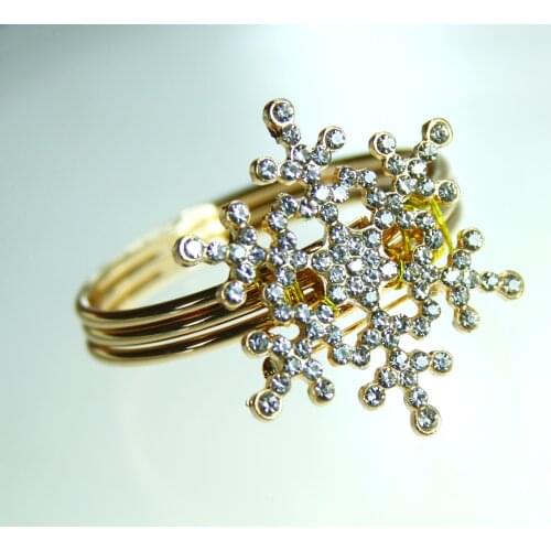Snowflak napkin ring decoration napkin holder for wedding 12 pcs free shipping qn19071102