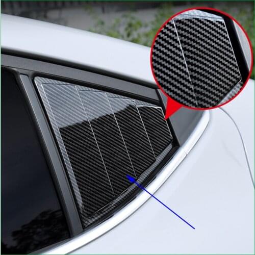 For Hyundai Elantra Avante 2016 2017 2018 Sedan ABS Rear Door Window shades Louver Frame Window Sill Molding Cover Sticker Trim