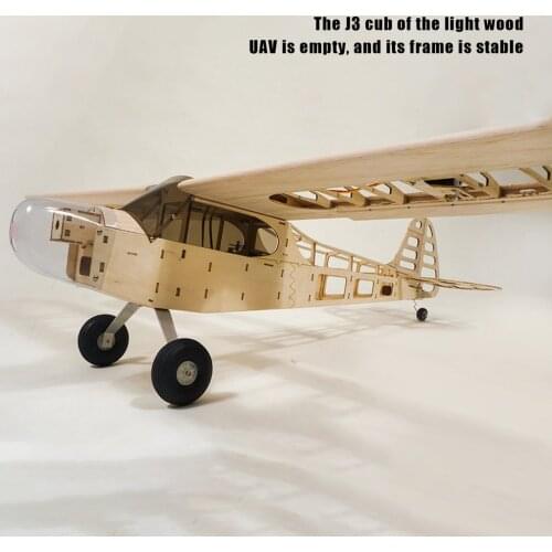 DIY 1.2M Wingspan Aircraft J3 Model Balsa Wooden Drone Plane Woodinas Model Aircraft Building Kits Model RC Drone