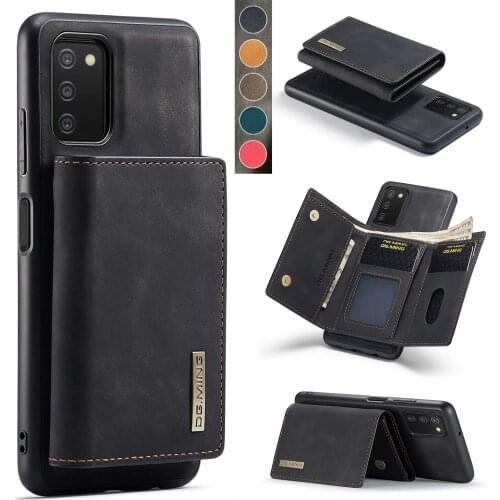 Flip Leather Case For Samsung A03S A02S A32 A22 A12 A52 A72 A51 A71 A42 A21S Galaxy S20 S21 FE Note20 Plus Wallet Magnetic Cover