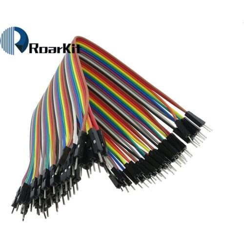 Free Shipping 40pcs dupont cable jumper wire dupont line male to male dupont line 2.54MM 20cm 1P-1P for arduino