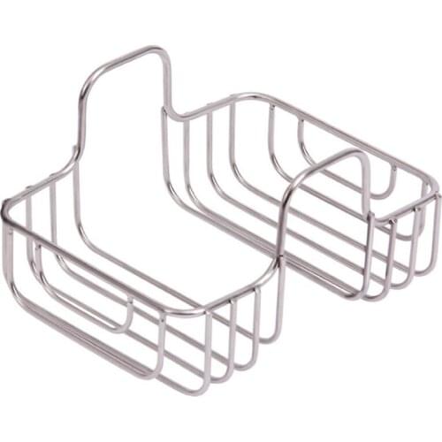 Kitchen Gadget Double Sink Inner Hanger Dishwasher Sponge Steel Ball Stainless Steel Storage Rack Fruit Rack