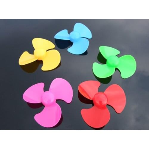 10pcs 30-90mm 3 Leaf Propeller Blades for RC Boat DIY Prop