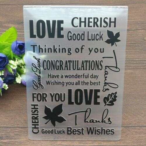 Love Heart Plastic Embossing Folders for DIY Scrapbooking Paper Craft/Card Making Decoration Supplies