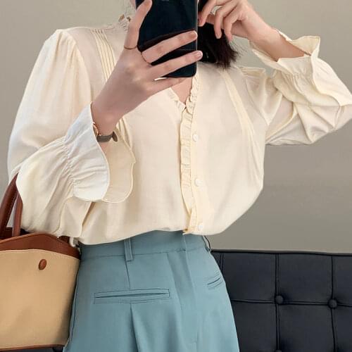 MOOIRUE APPAREL Women's Ruffle Shirts