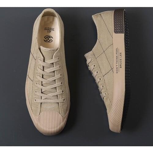 2021 Man Canvas Shoes Low Bottom Tide Fashion Leisure Shoes Joker For Cloth Sneakers For Men