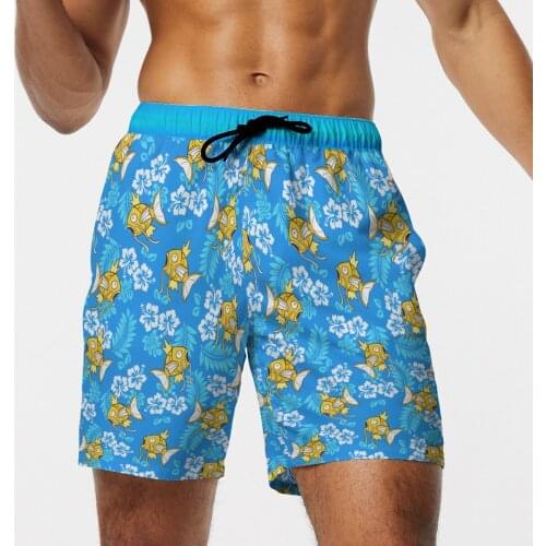 2021 Summer Men Board Shorts 3D Print Animal Fish Fashion Mens Bermuda Beach Shorts Boys Blue Trousers Plus Size 6XL Quick Dry