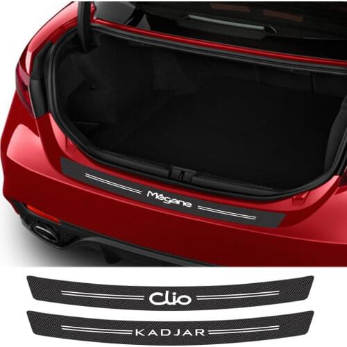 Auto Trunk Trim Car Rear Bumper Guard Sticker For Renault Megane Scenic Clio Laguna Captur Fluence Koleos Zoe Kadjar Accessories