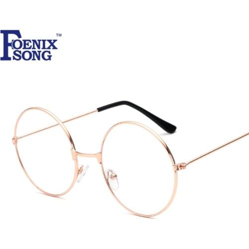 FOENIXSONG Men Women Reading Glasses Gafas De Lectura Brand New Retro Eyewear Vintage Eyeglasses Black Gold Frame HH1861