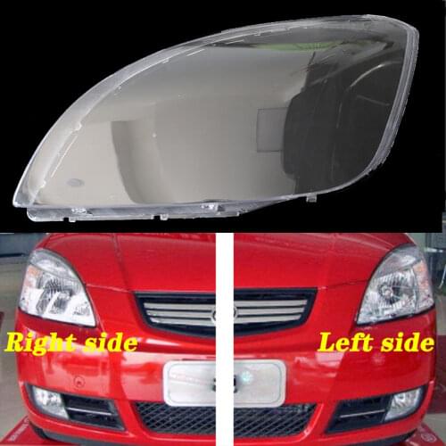 FOR KIA Rio 2005-2012 front headlamps transparent lampshades lamp shell masks headlights cover lens Headlight glass