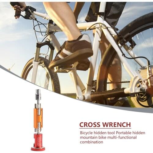 SRWRN Bicycle Invisible Chain Cutter Repair Tool Multi Portable Kit Hexagon Screwdriver Crank T25 Wrench Chain Rivet