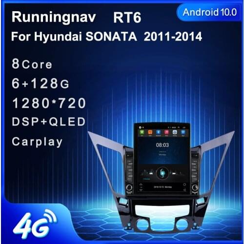 Runningnav For Hyundai SONATA 2011 2012 2013 2014 Tesla Type Android Car Radio Multimedia Video Player Navigation GPS