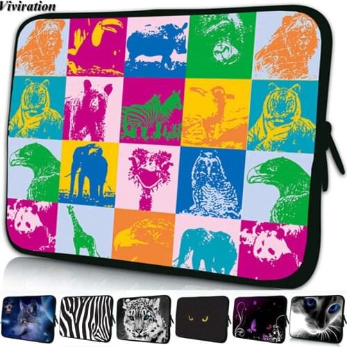 Computer Bag Print Neoprene Handle 14 Inch Laptop Case Boys Girls Sleeve 14.1 13.9 Inch Notebook Bags Funda Vogue Zipper Pouch