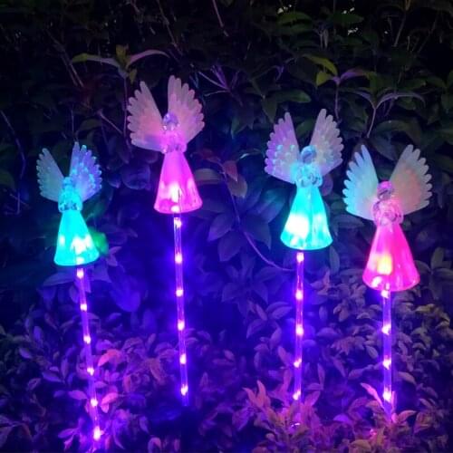 LED Solar Angel Lamp Outdoor Waterproof Courtyard Landscape Lawn Lamp Garden Decorative Lamp solar lights for garden decoration