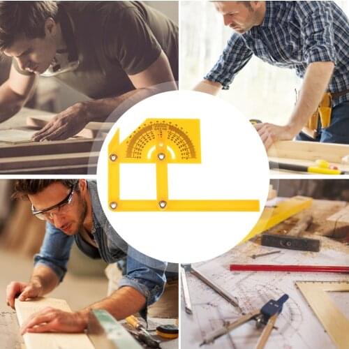 Protractor and Goniometer Woodworking Measuring Tool Plastic Protractor Measuring Tool 0° to 180° Square Woodworking Tool