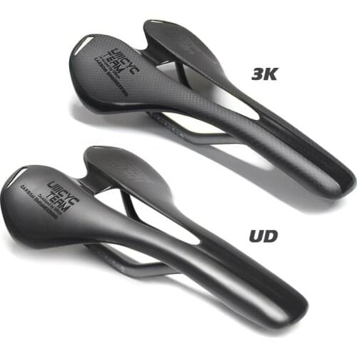 Ullicyc External Standard Logo Sticker 3K/UD Full Carbon Ultra-light Air Flow MTB/road Bike Saddle Carbon Bicycle Saddle Cushion