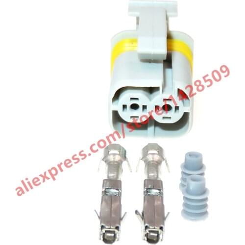 5 Sets 2 Pin Car Plug Waterproof Female Socket 1.5 Series Automotive Wiring Harness Plastic Sealed Connector