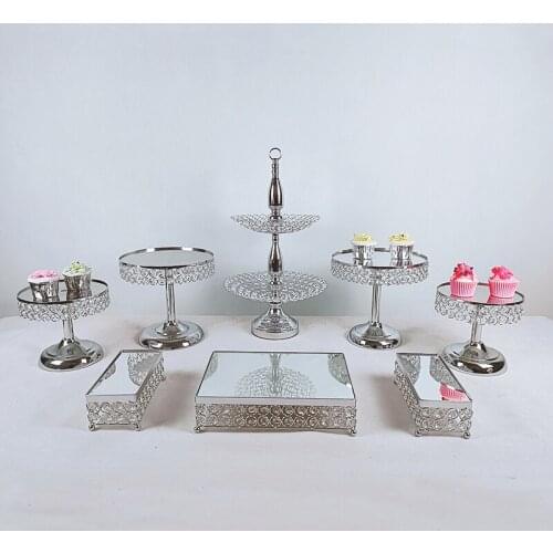 1pcs-17pcs Round Cake Stand Cake Plate Pedestal Dessert Holder Wedding Birthday Party