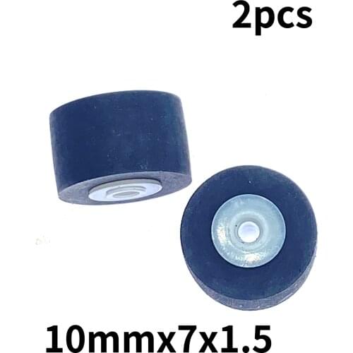 2pcs 10mmx7x1.5 press wheel belt pulley rubber audio pressure recorder cassette deck pinch roller tape recorder Stereo player