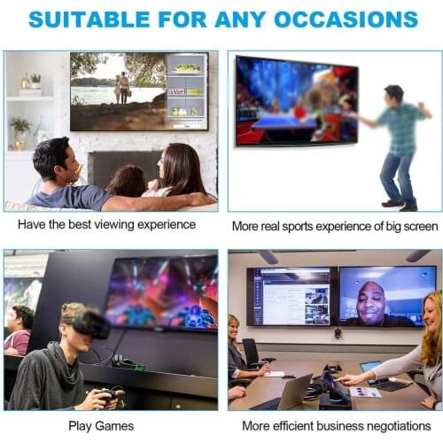 4K USB Powered HDMI-compatible Male to DP Display Port Devices Adapter Converter Female T6D1