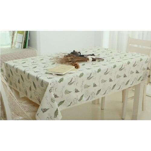 Free shipping Leaf wallpaper European pastoral coffee table cloth tablecloths American