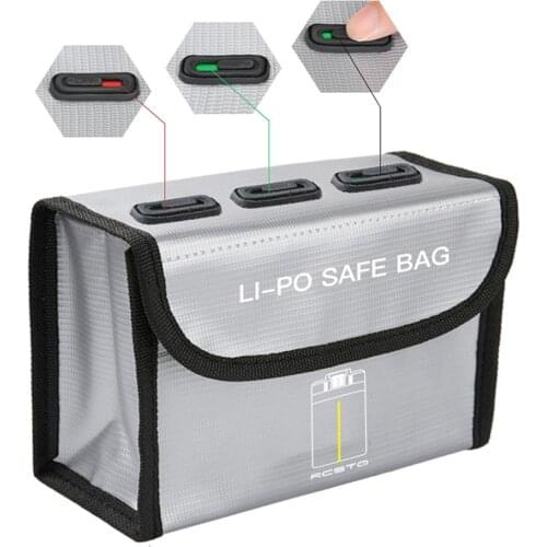 Upgrade Mavic Mini 2 Battery Safe Bag Explosion Proof Fireproof Lipo Battery Storage Bag Pouch for DJI Mavic Mini 2 Accessories