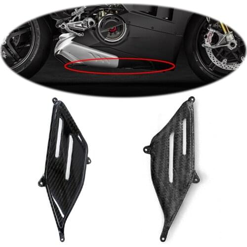For Ducati Panigale V4 100% Carbon Fibre Motorcycle Belly Pan Pad Cover Gloss 100% Twill Weave 2018