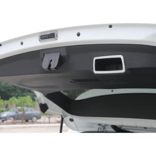 For Jeep Renegade 2015-2016 Car Accessories Tail Rear Door Inner Handle Decoration Ring Stickers 2pcs/set ABS