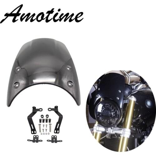 For BMW R Nine T Windshield Glass 2014 2015 2016 2017 Windscreen Accessories Headlight Fairing Motorcycle Parts